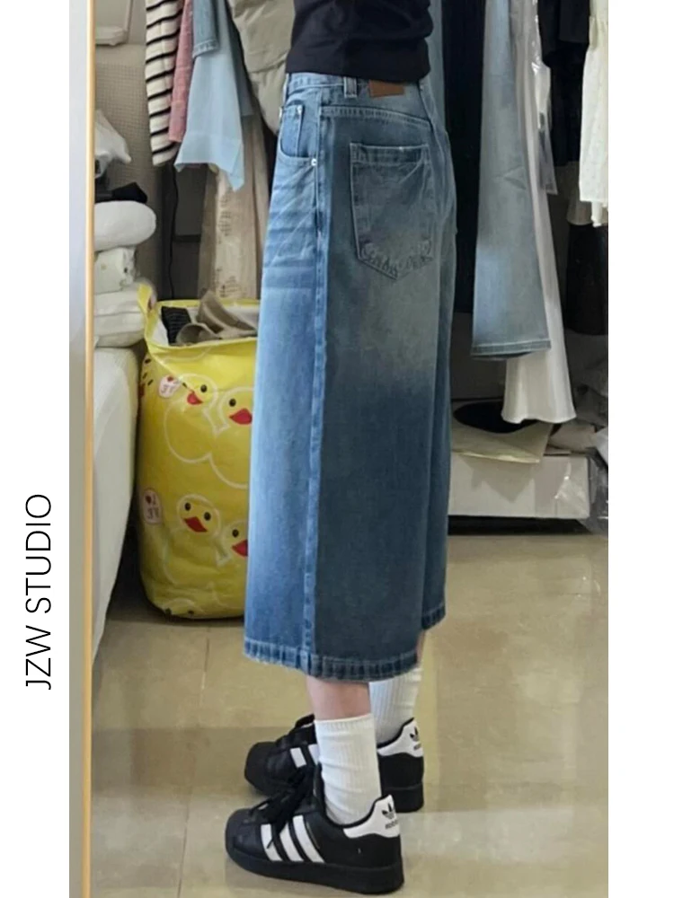 女子高校生 パンツ どうやって選ぶべき？レトロブルーのワイドレッグ七分パンツが解決するリアルな悩み