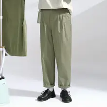 デザイン性のあるコットン製パンツ【シンプル・ストレート・女性用・通勤対応】