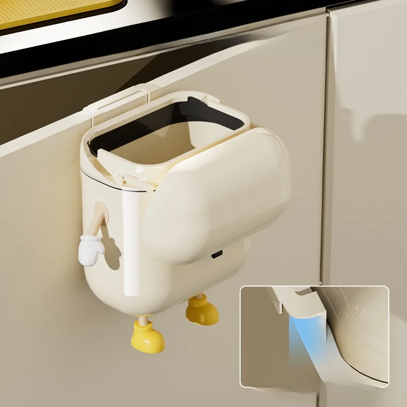 キッチン用壁掛けゴミ箱：カバー付きで見せる収納を実現する12Lの実用設計