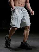 MUSCLE DOG 多ポケットデザインのカジュアル工事用ショートパンツ【刺繍入り・フィット・夏用】