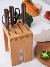 通気性のあるキッチン用包丁スタンド【防霉・水切り機能付き・穴あけ不要・多機能】