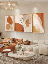 現代的ミニマリストリビング用装飾画 抽象的なテクスチャアート 三連壁画【高級感・ソファ背景用】
