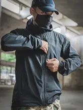 アウトドア用 ソフトシェルジャケット【フード付き・風防・速乾機能・登山・ハイキング用】