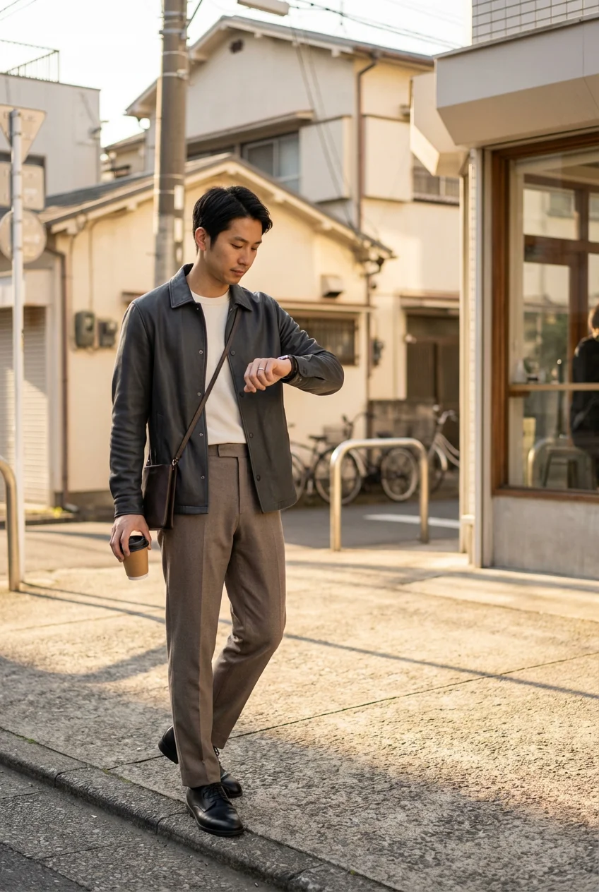 大人可愛い服 50代コーデ | ローズピンクブルーシャツで実現する心の余裕