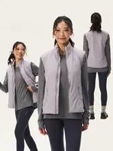 男女兼用 軽量保温マウンテンベスト【美利奴羊毛・速乾・スタンドカラー】