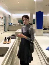 大花模様のリリィアン フック付きフリルドレス【ハンドメイド・韓国風】