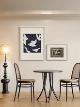 モダンデザインの抽象アート壁画【シンプル・黒白・食堂用】