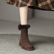 冬用 保暖ショートブーツ【極上の柔らかさ・フラットソール・大きいサイズ対応】