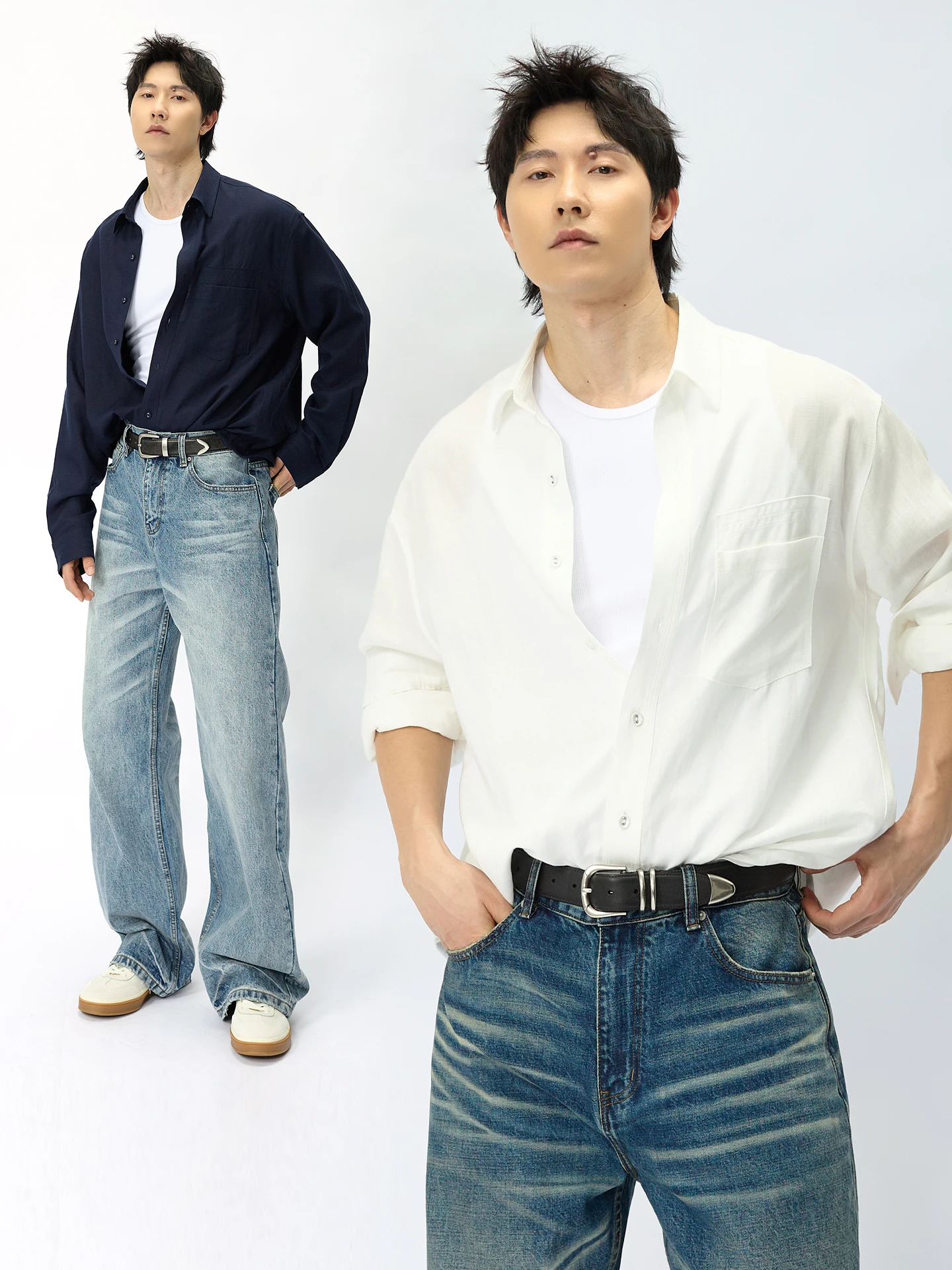 20代の日常に合うシャツは、シンプルな純色が勝る？