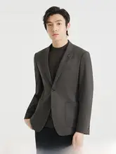 ビジネスカジュアル メンズスーツジャケット【シンプルデザイン・春秋用・スリムフィット】
