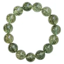 天然のトルマリンラウンジブレスレット【グリーン・シングルループ・女性用】