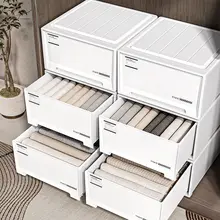 便利な引き出し式収納ボックス【衣類整理用・プラスチック製・衣服や下着の収納に最適】
