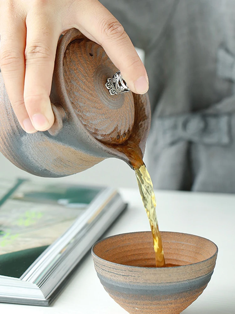 手作りのレトロな急須と蓋付き茶碗：新中式スタイルの陶器製茶器をどう選ぶか