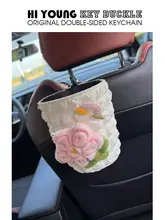 かわいい車載ゴミ箱【吊り下げ式・収納バケット】