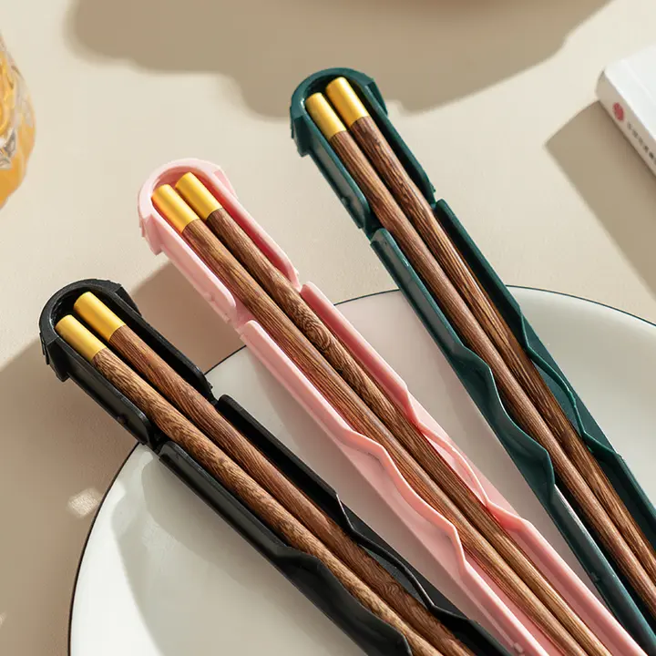 onlycook 携帯用木製箸セット【チキンウィングウッド・ケース付き・学生用】