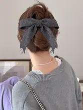 甘いニットリボンカモノハシクリップ