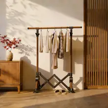 折りたたみ式室内用干しラック【伸縮可能・コンパクトデザイン】