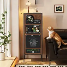 レトロデザインのスチールストレージキャビネット【リビング用・壁掛け・収納棚】