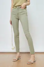 夏用 水洗い加工 デニムパンツ【毛羽立ち仕上げ・九分丈・カジュアルスタイル】（セットアップ対応）