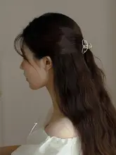 優雅な宮廷風のヘアクリップ【小型シャーククリップ・フレンンテージ・万能デザイン】