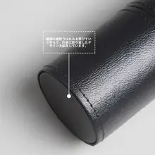 PUレザー製ミニメイクブラシ収納缶【防塵・防水・持ち運び便利】