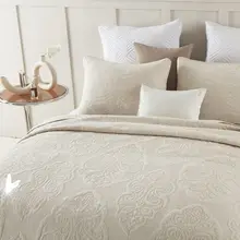 両面使用可能な純綿刺繍軽奢キルト布団カバー3点セット【シンプルデザイン・厚手・畳用】