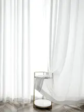 透光性のある白いレースカーテン【バルコニー用・仕切りカーテン・軽量素材】