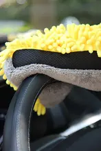 ダブルサイド防水洗車用マイクロファイバー手袋【コーラルボディ・柔らかい触感】