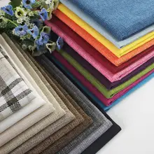 厚手の麻混紡ファブリック ソファカバー・クッションカバー用【ハンドメイド・ナチュラルスタイル】