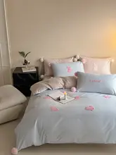 月光デザインの全棉磨毛タオル刺繍4点セット【秋冬用・厚手・可愛いキャラクター】