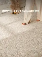 高品質の洗える2重ラグ【リビング用・防滑・ナチュラルなデザイン・無フォルム使用】