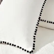 北欧風 ミニマルモダンデザインのベッドリネン【米白色・ドットデザイン・四点セット】（セットアップ対応）