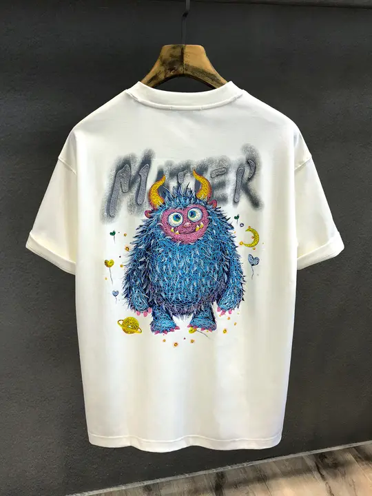 個性的なデザイン！涼しげな半袖Tシャツ【男性用・ドロップシルエット・グラフィックプリント】