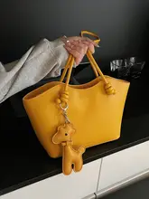 高級感あるファッション大容量ハンドバッグ【ショルダー・通勤用・バケツ型】（セットアップ対応）