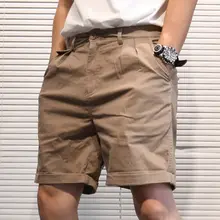 カーゴショートパンツ メンズ 夏用 薄型 ゆったり 無地 ヴィンテージ