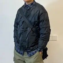 フィッシュテールコート ワークジャケット 男女兼用 取り外し可能なダウンインナー パーカースタイル 日本風