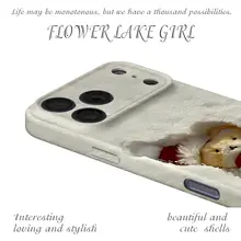 シンプルな雪地のクマのスマートフォンケース【iPhone、Huawei、OPPO、Vivo、OnePlus対応】