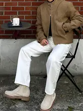 白いデニムパンツ【メンズ・春夏用・シルエット・ストレートレッグ】