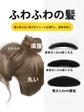 ふんわりヘアパッド【通気性・ヘアルートを隠す・高い頭頂用】