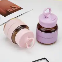 耐熱ミニガラスカップ【コーヒー・ミルク用・ポータブル・可愛らしいデザイン】