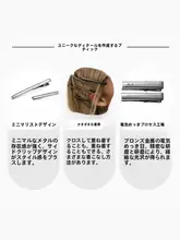古銅色の軽量ヘアクリップ【シンプルデザイン・サイドクリップ・細い髪用】