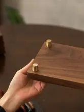 黒胡桃木製の手串やアクセサリー展示スタンド【無垢材・デスクトップ用・茶室スタイル】