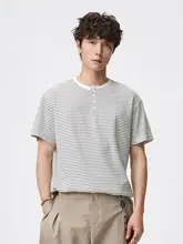 半袖Tシャツ メンズ ストライプ クルーネック ヴィンテージ カジュアル ゆったり 夏 着回し 「RHRB」