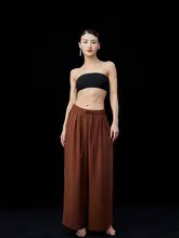 した雰囲気の広がるパンツ【ダンス用・ルーズフィット・九色展開】（セットアップ対応）