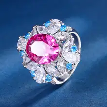 華やかなデザイン！人工ルビーをあしらったリング【女性向け・軽やかで上品な装飾】（セットアップ対応）