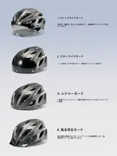 自転車用ヘルメット【一体成型・風防付き・男女兼用】