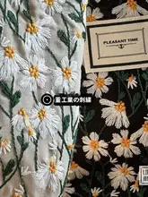 ハンド刺繍 トートバッグ【韓国風・レトロ・肩掛けタイプ】