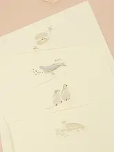 便箋封筒セット ヴィンテージ 箔押し 上品 おしゃれ インスタ映え カップル 友人 告白 「paperian」