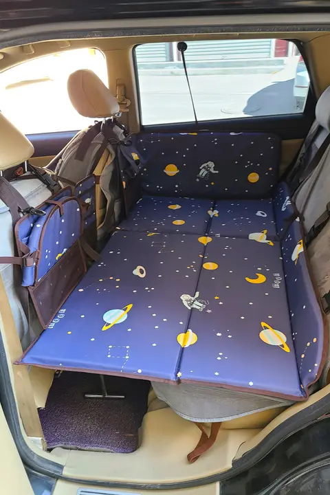車用後部座席寝具【折りたたみ式・赤ちゃん用・長距離移動に最適】
