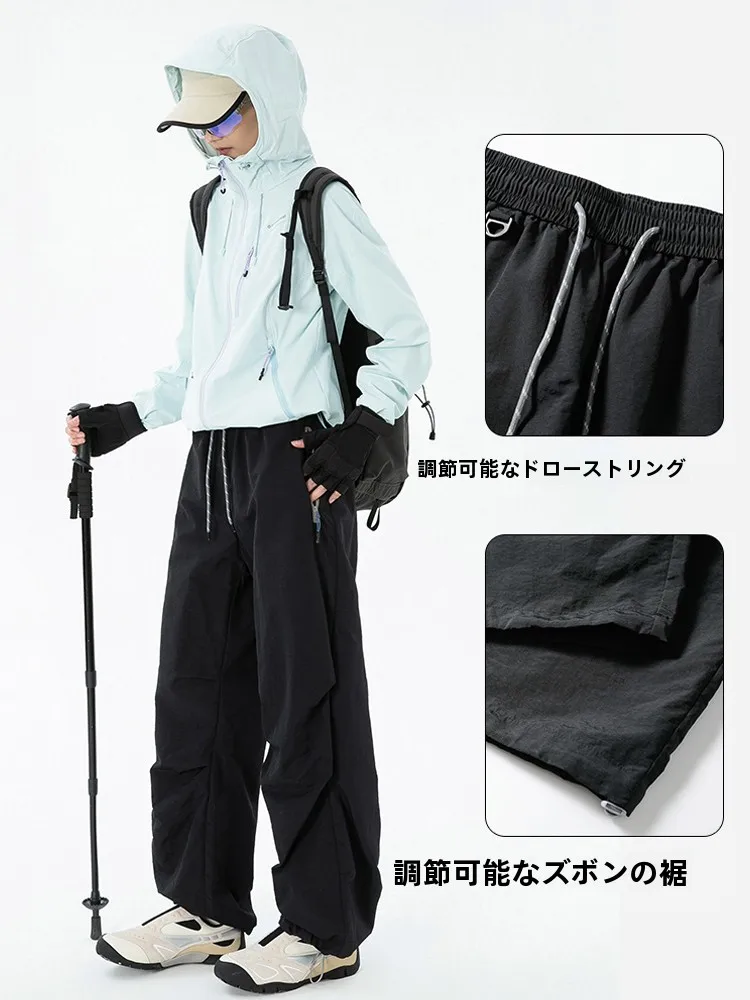 女性用軽量速乾クライミングパンツ：アウトドア防水夏用セットアップ対応の実用性解析
